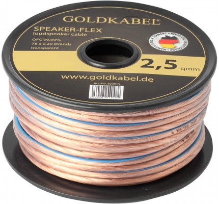 Goldkabel Speaker - Flex 2x2,50mm² Hoparlör Kablosu - 1Metre